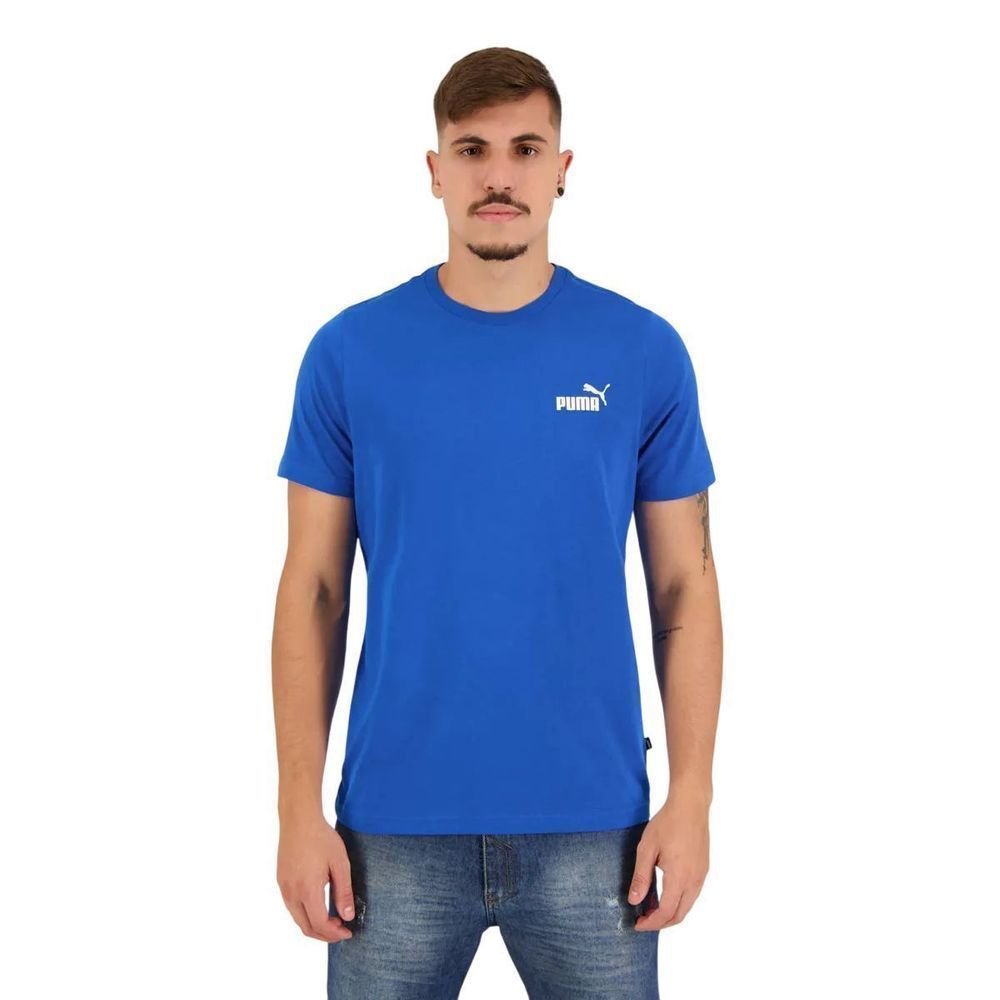 Camiseta Puma M/C Essentials Small Logo Masculina 684377-04 Azul 2