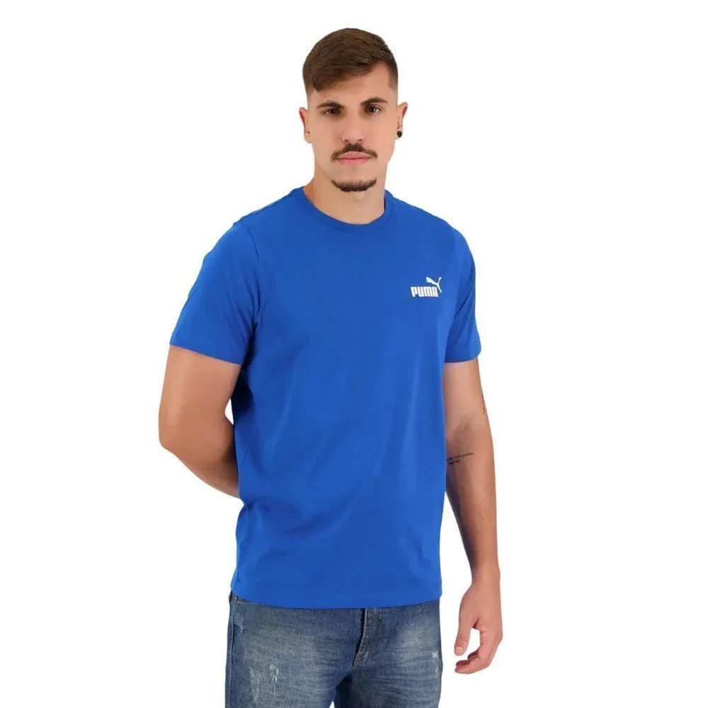 Camiseta Puma M/C Essentials Small Logo Masculina 684377-04 Azul 5