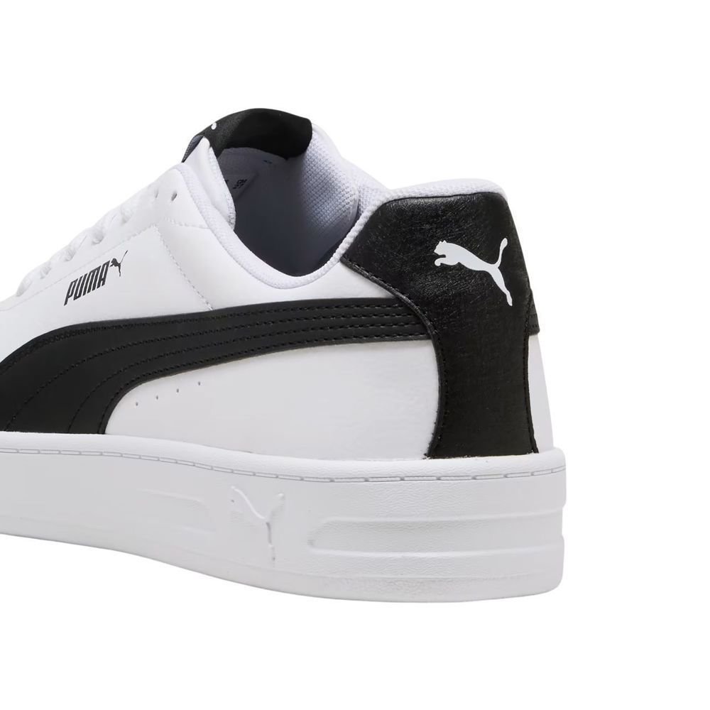 Tênis Puma Court Classic Clean Masculino 404440-01 Branco/Preto 4