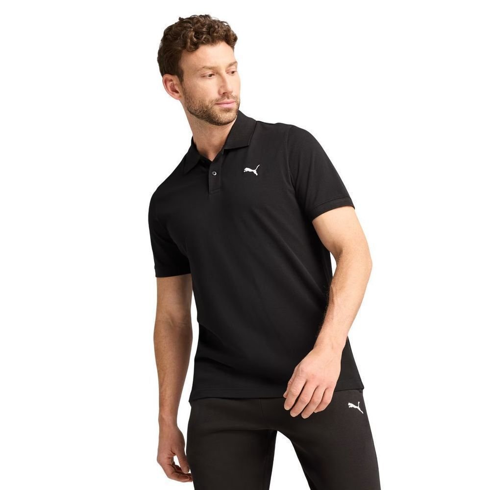 Camisa Puma Ess Pique Polo Masculina 682554-01 Preto/Branco 3