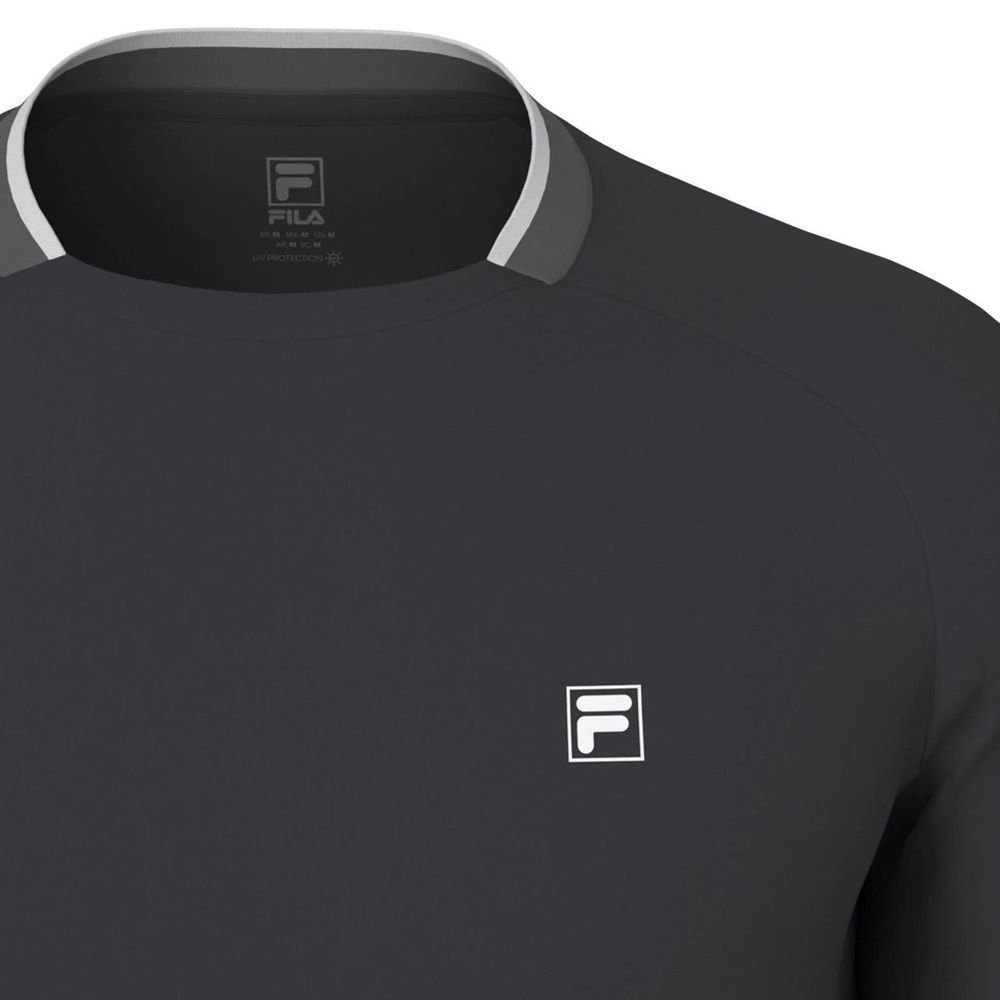 Camiseta Fila M/C Match Masculina F11TN00857-160 Preto/Branco 4