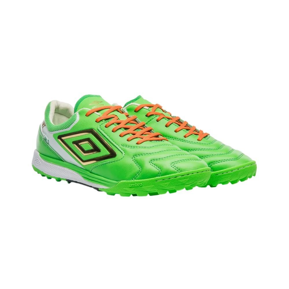 Chuteira Umbro Society Ada Master Class Masc U03FB00355-529 Verde/Laranja 3
