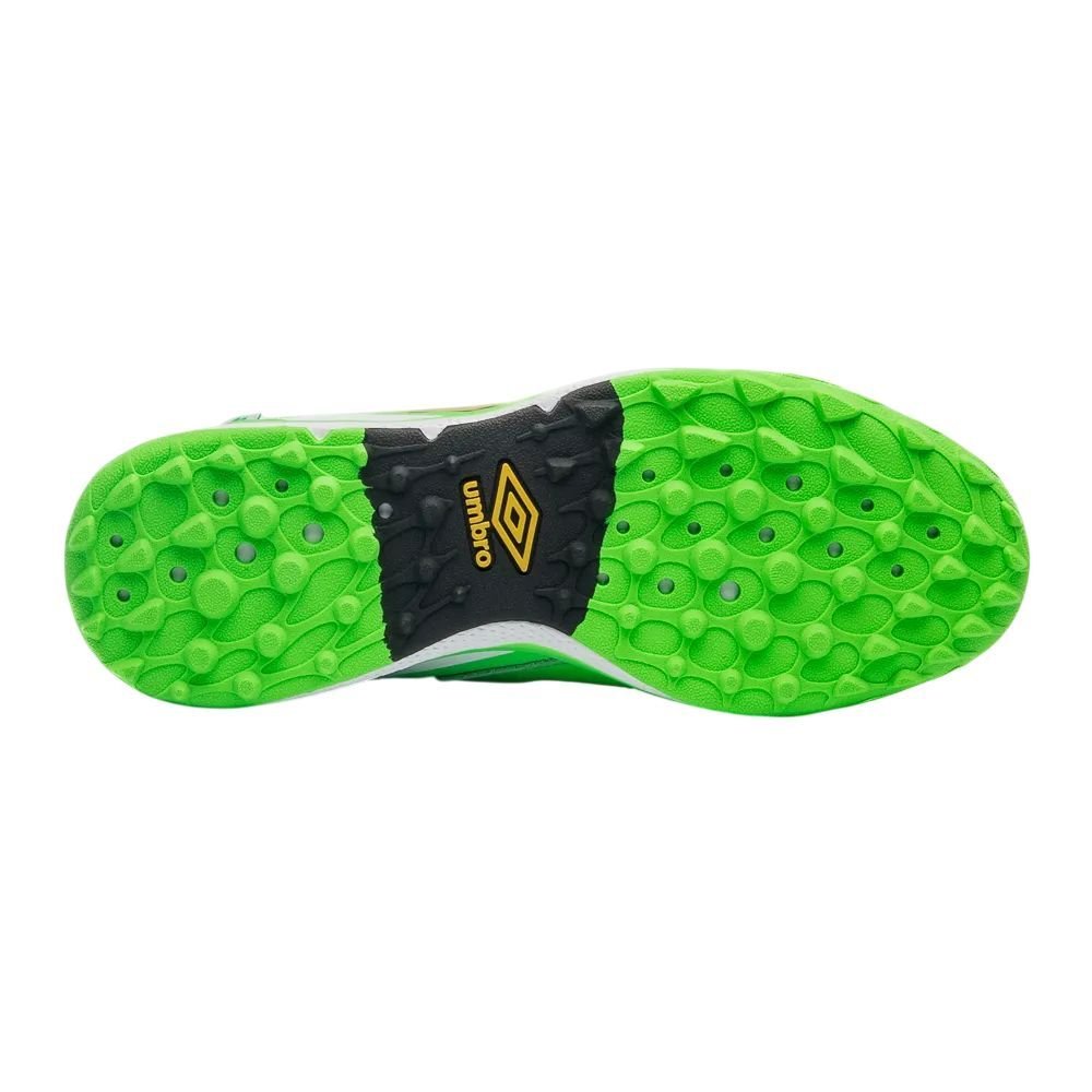 Chuteira Umbro Society Ada Master Class Masc U03FB00355-529 Verde/Laranja 5