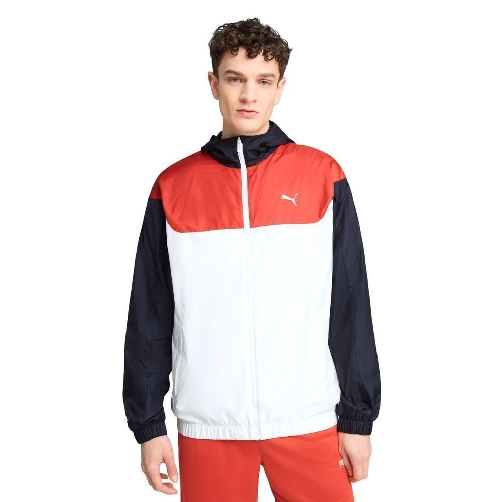 Jaqueta Corta Vento Puma Ess Relaxe Masculina 684626-02 Branco