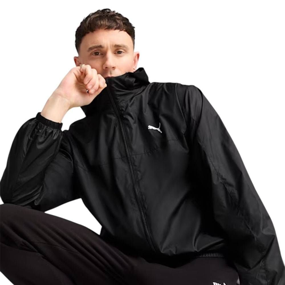 Jaqueta Corta Vento Puma Ess Regular Masculina 684625-01 Preto/Branco 3