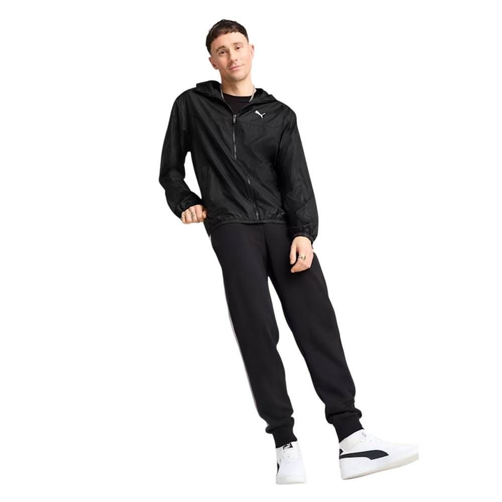 Jaqueta Corta Vento Puma Ess Regular Masculina 684625-01 Preto/Branco 5