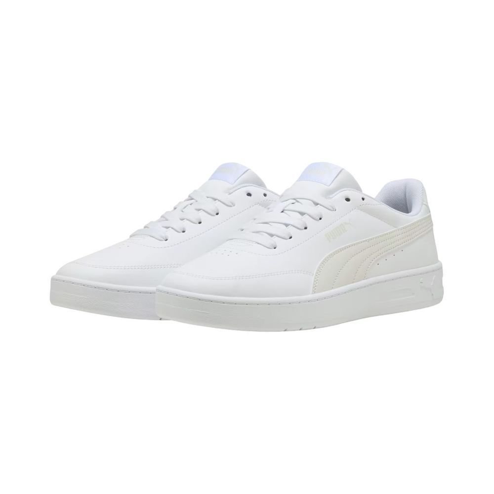 Tênis Puma Court Classic Clean Unissex 404440-07 Branco/Creme 3