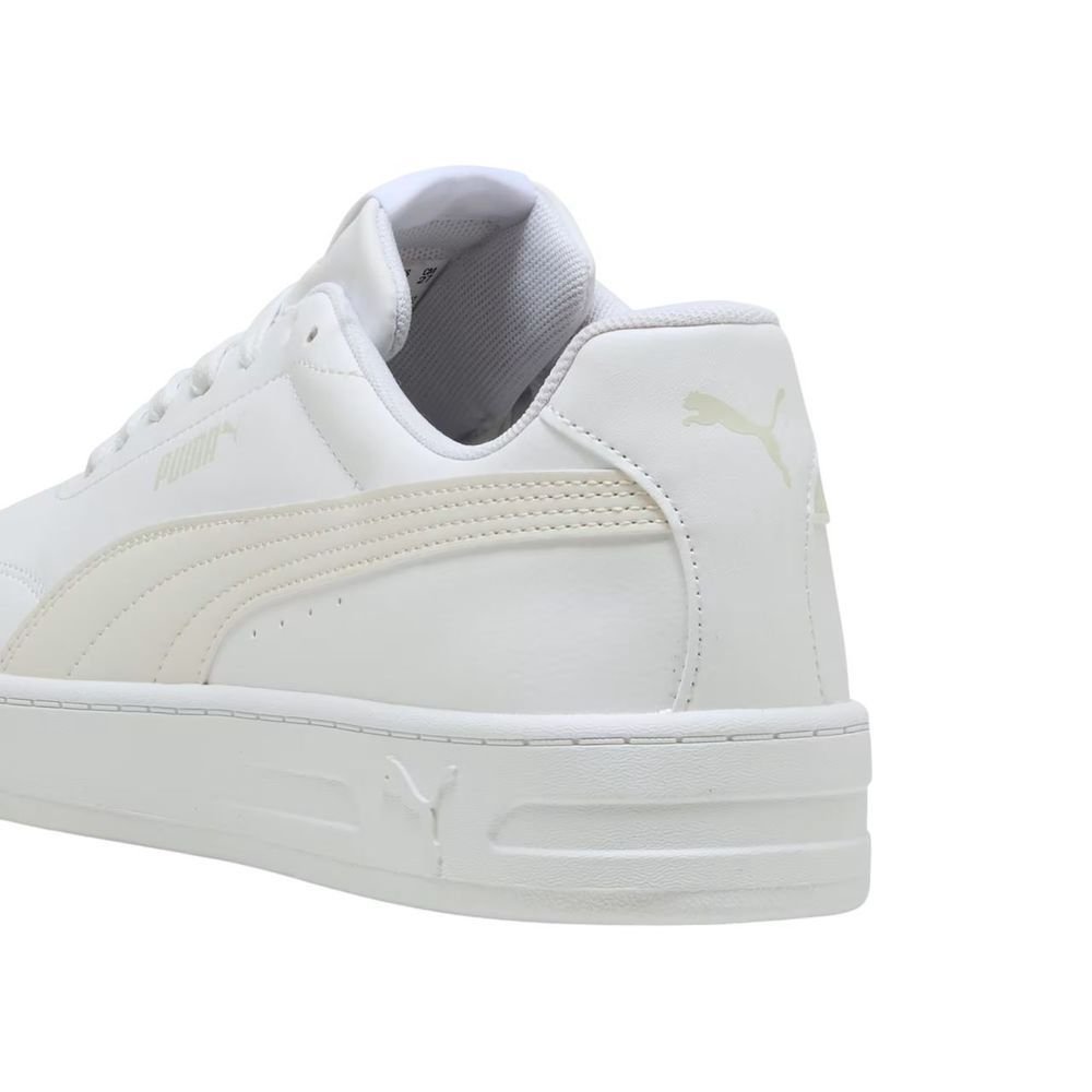 Tênis Puma Court Classic Clean Unissex 404440-07 Branco/Creme 4