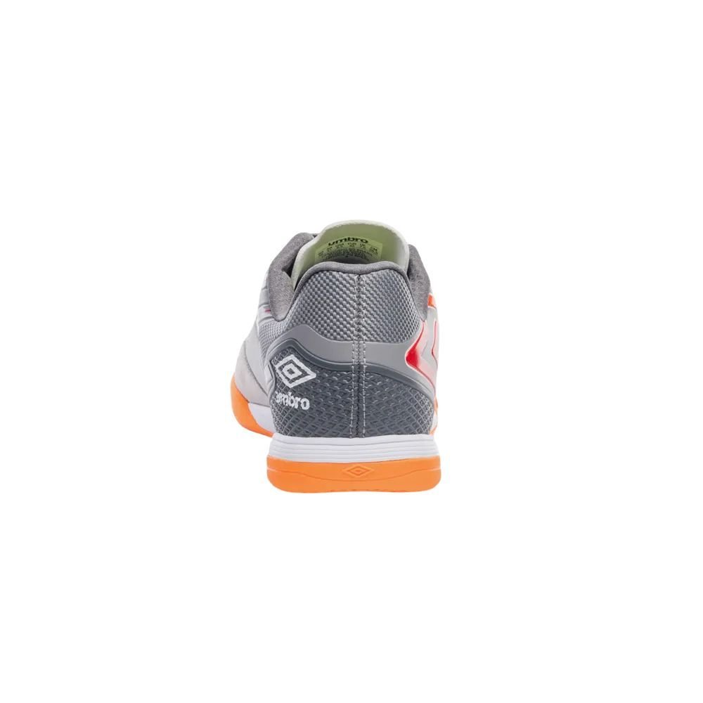 Chuteira Umbro Futsal Pro 5 Bump Club Masculina U01FB042-886 Cinza/Laranja 5