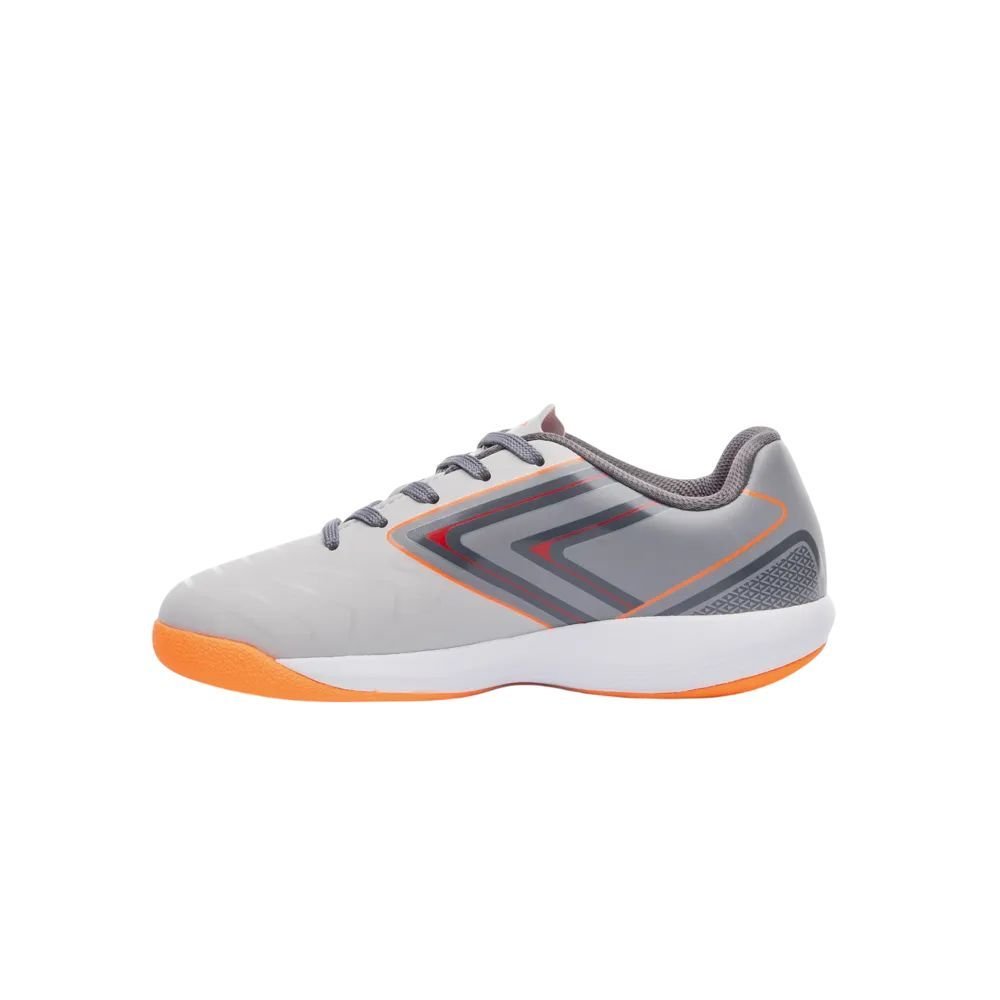 Chuteira Juvenil Umbro Futsal Pro 5 Jr U07FB00092-886 Cinza/Laranja 2