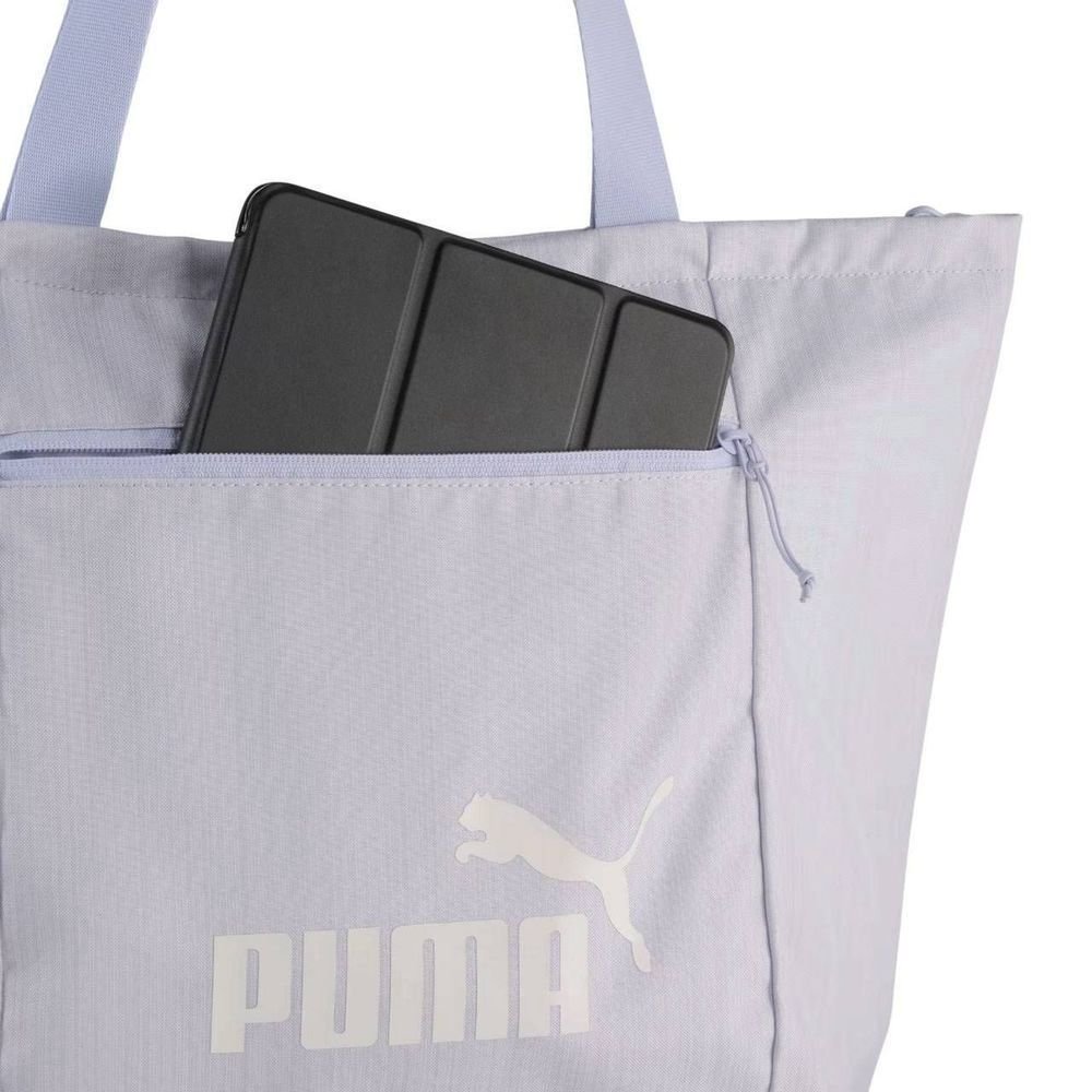 Bolsa Puma Base Shopper Unissex 091345-02 Azul Claro/Branco 4