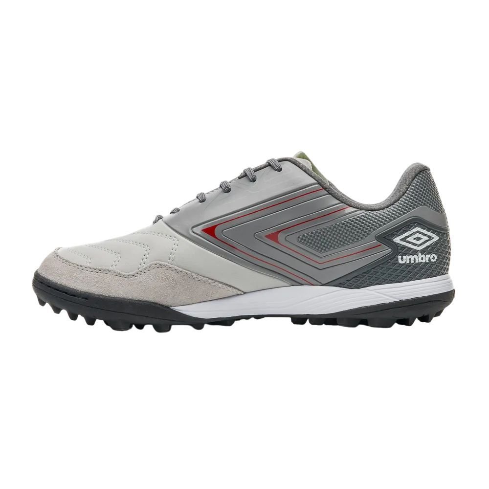 Chuteira Umbro Society Pro 5 Bump Club Masc U01FB043-886 Cinza/Laranja 2