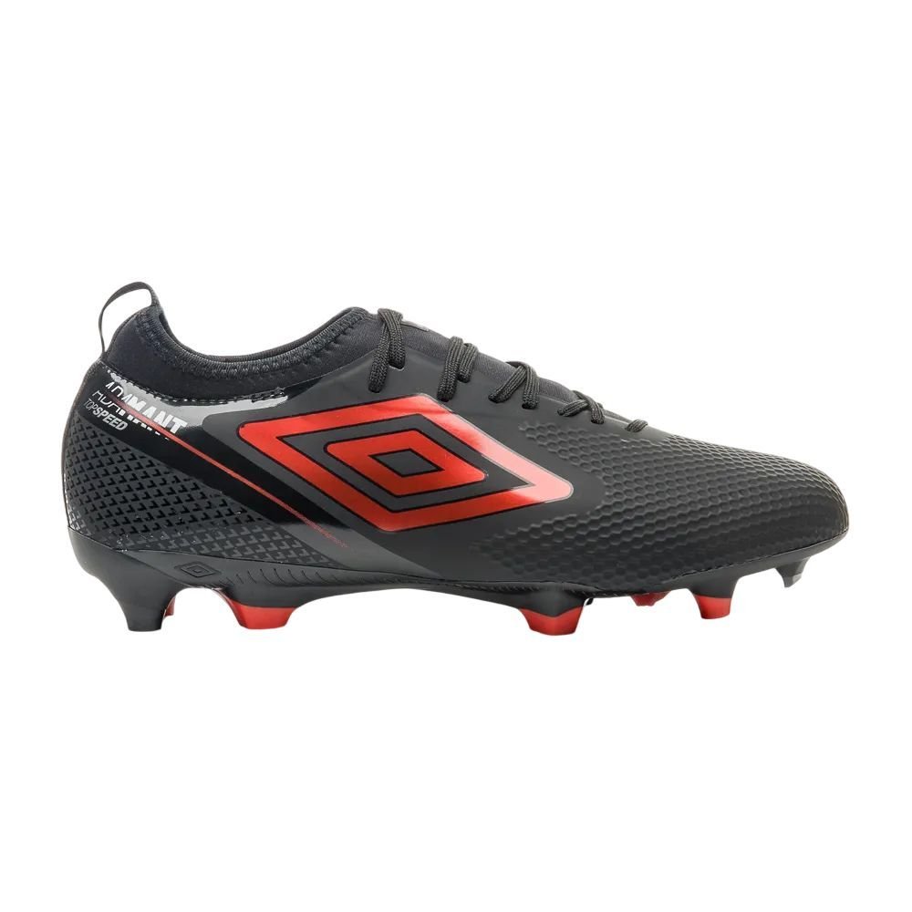Chuteira Umbro Campo Adamant Top Speed Masc U01FB00225-142 Preto/Vermelho 1