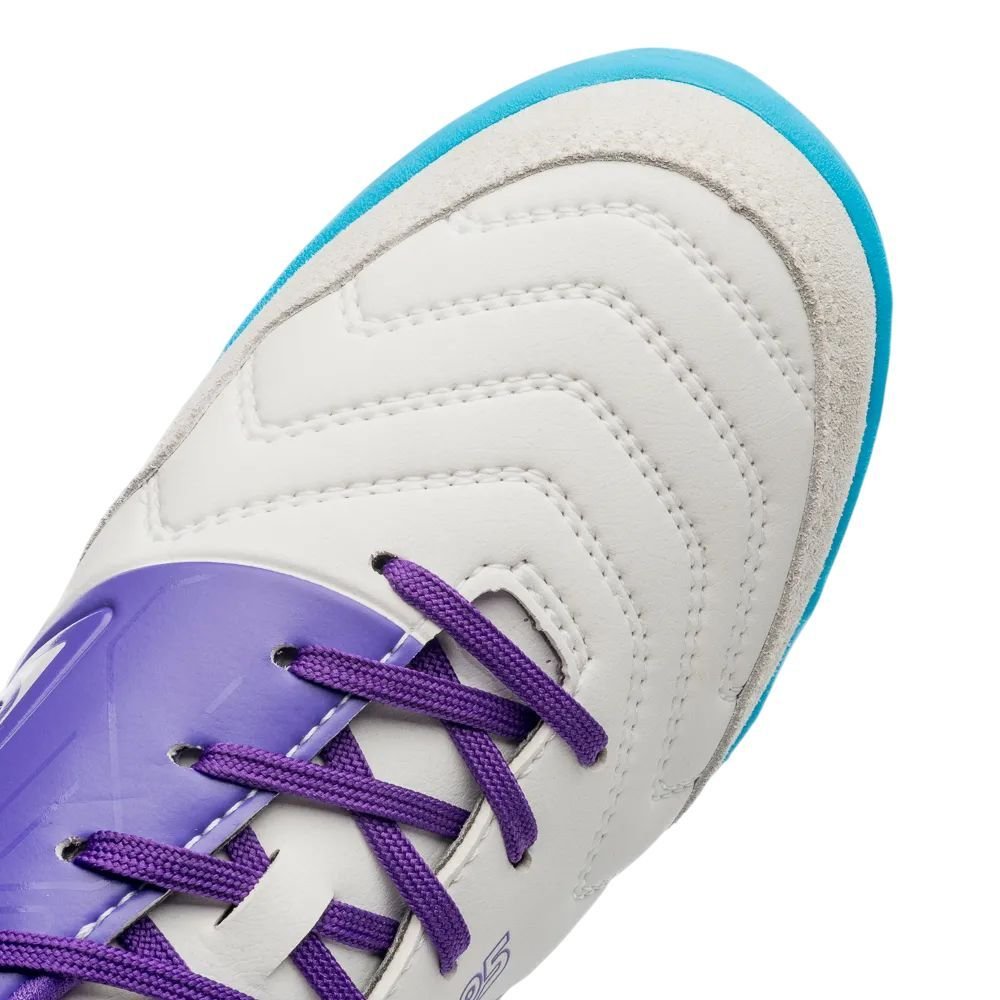 Chuteira Umbro Society Pro 5 Bump Club Masc U01FB043-203 Branco/Azul Claro 9