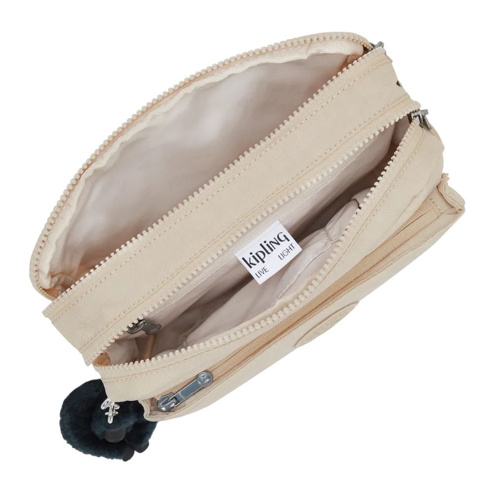 Bolsa Kipling Abanu M Unissex I707626V Bege 4