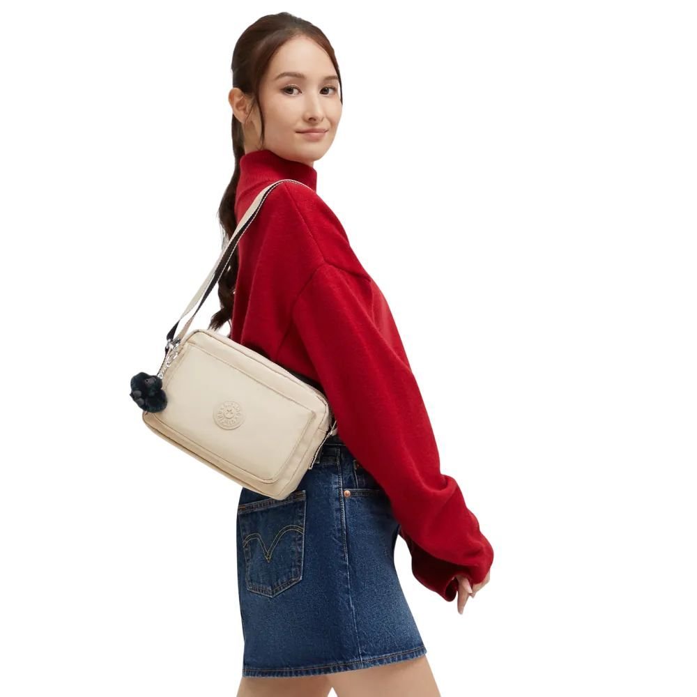 Bolsa Kipling Abanu M Unissex I707626V Bege 6