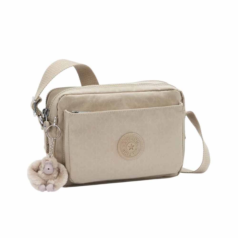 Bolsa Kipling Abanu M Unissex I683196A Bege 2
