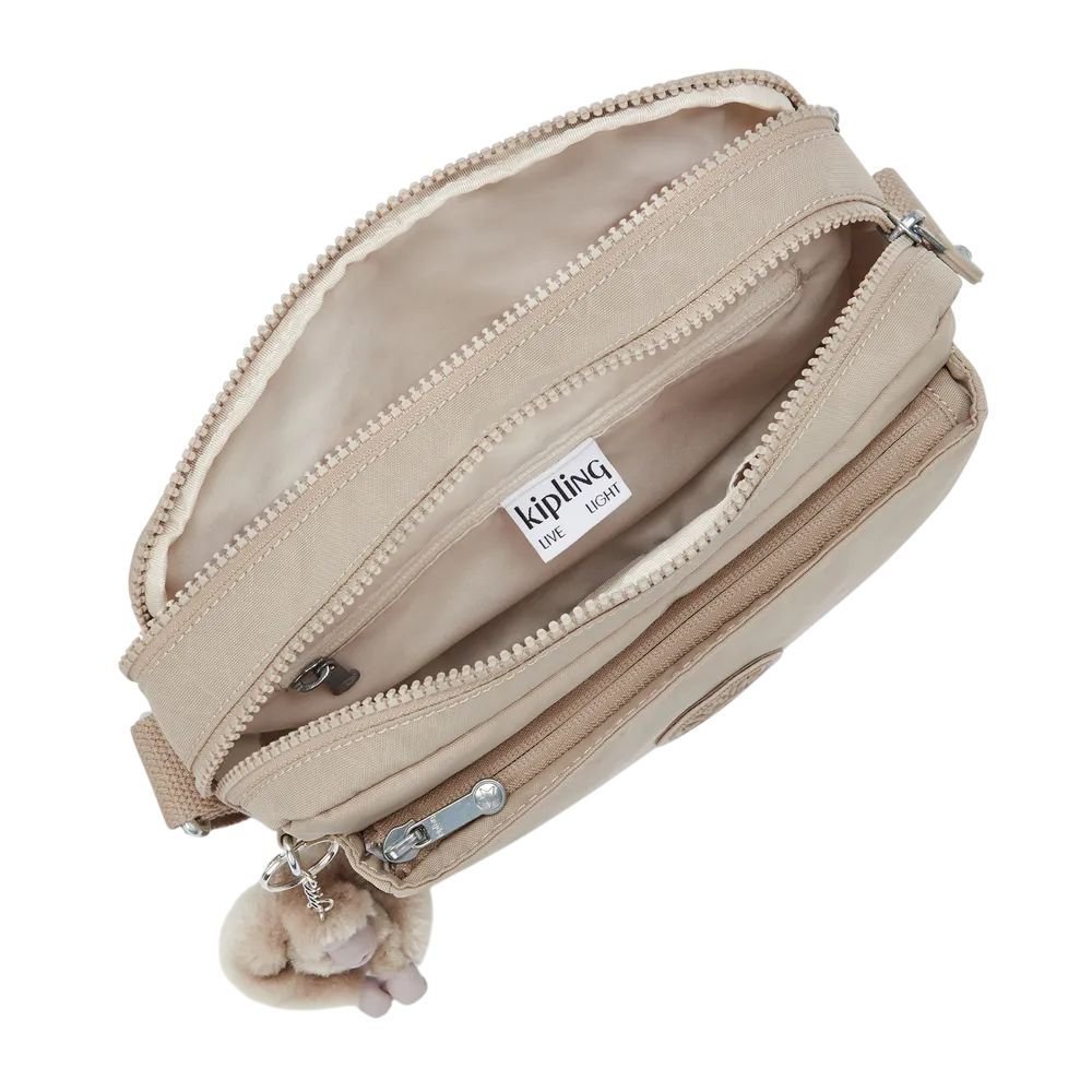 Bolsa Kipling Abanu M Unissex I683196A Bege 3