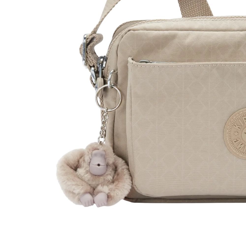 Bolsa Kipling Abanu M Unissex I683196A Bege 4