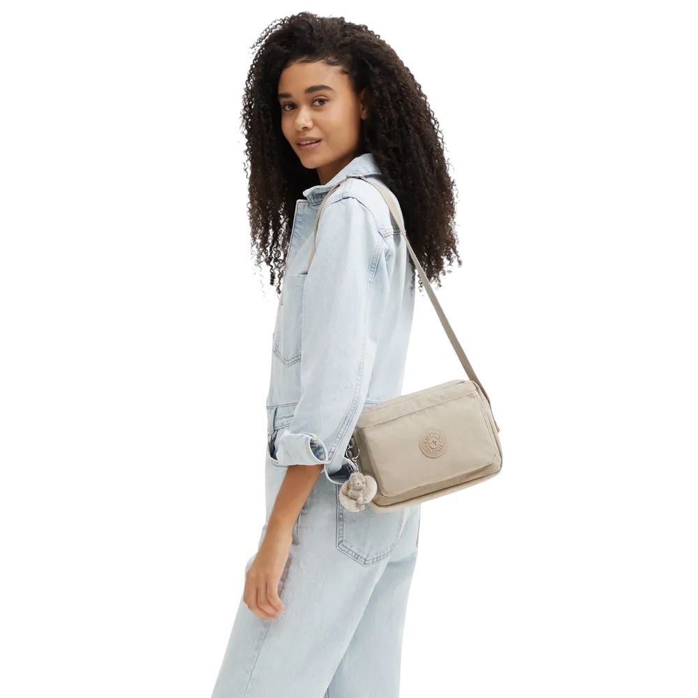Bolsa Kipling Abanu M Unissex I683196A Bege 5