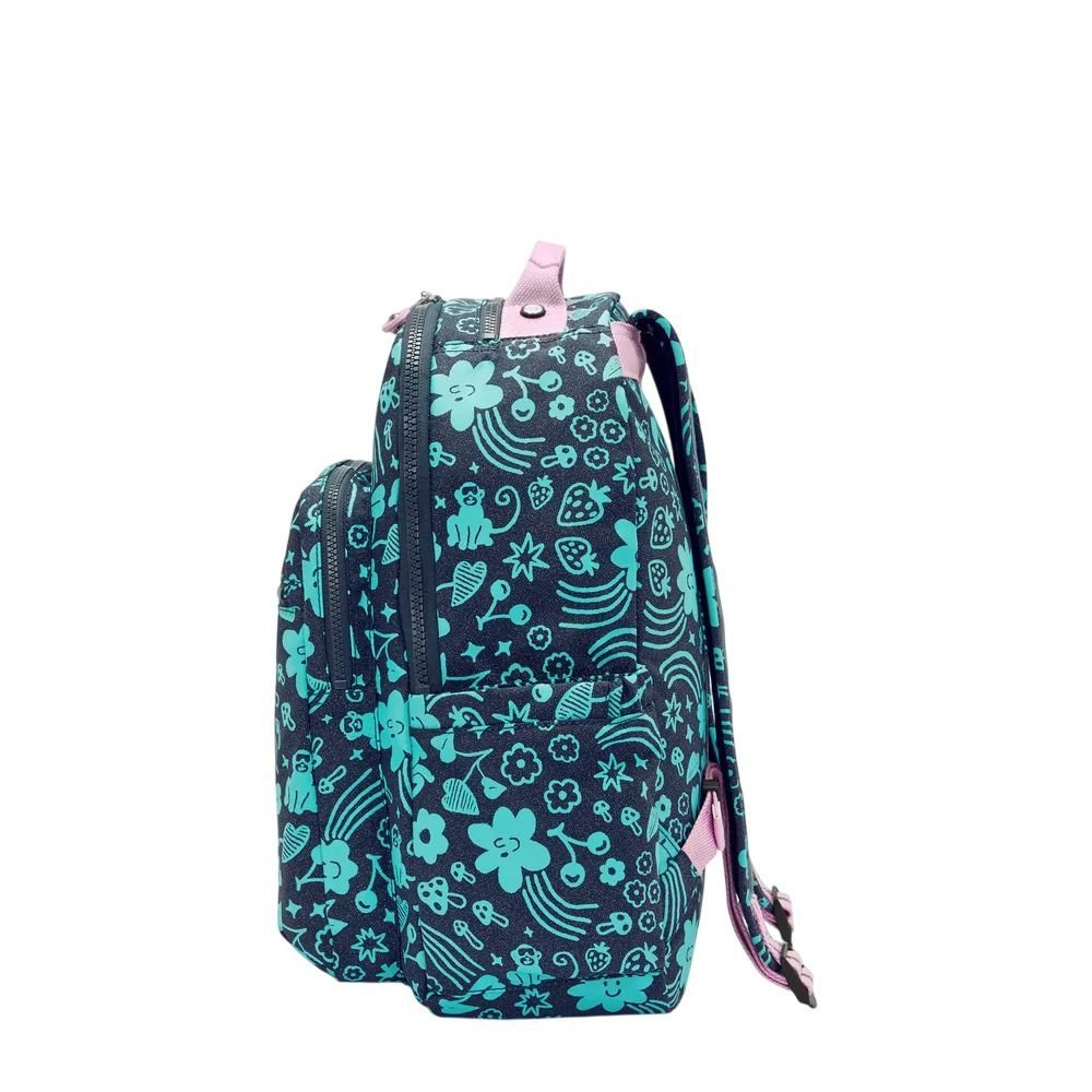 Mochila Kipling Seoul Glitter Unissex I48518KB Azul Marinho/Verde 3