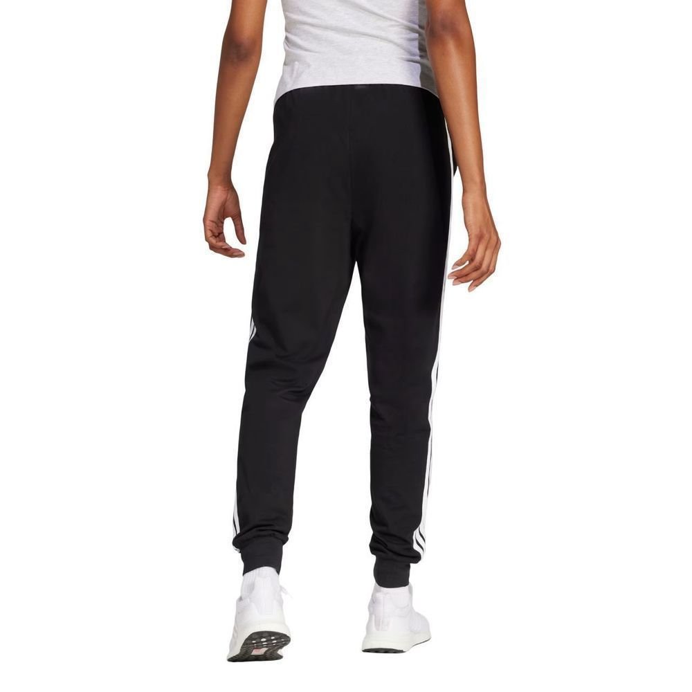 Calça Adidas Single Jersey 3 Stripes Feminina JD0896 Preto 2