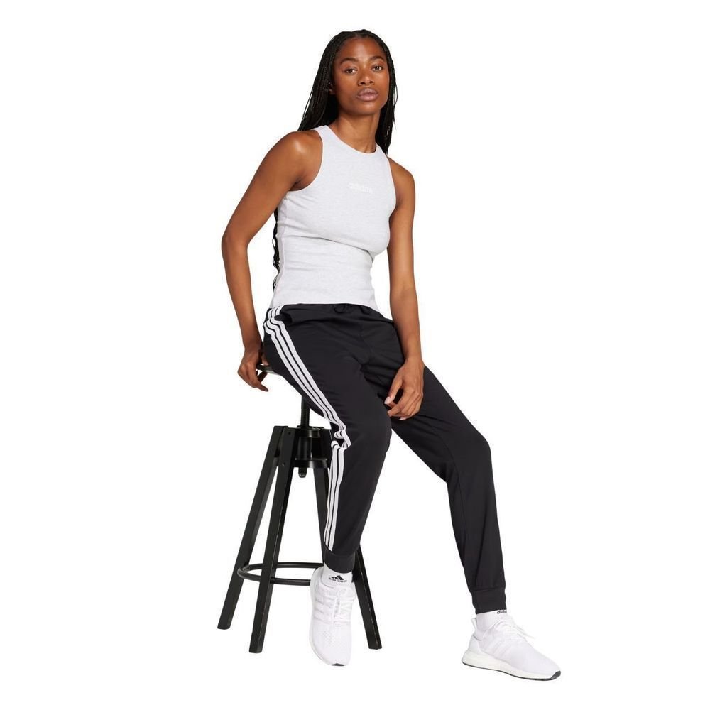 Calça Adidas Single Jersey 3 Stripes Feminina JD0896 Preto 4