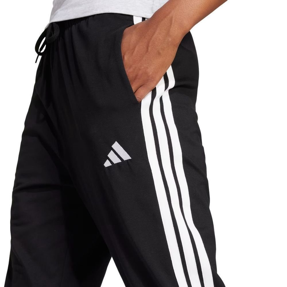 Calça Adidas Single Jersey 3 Stripes Feminina JD0896 Preto 5
