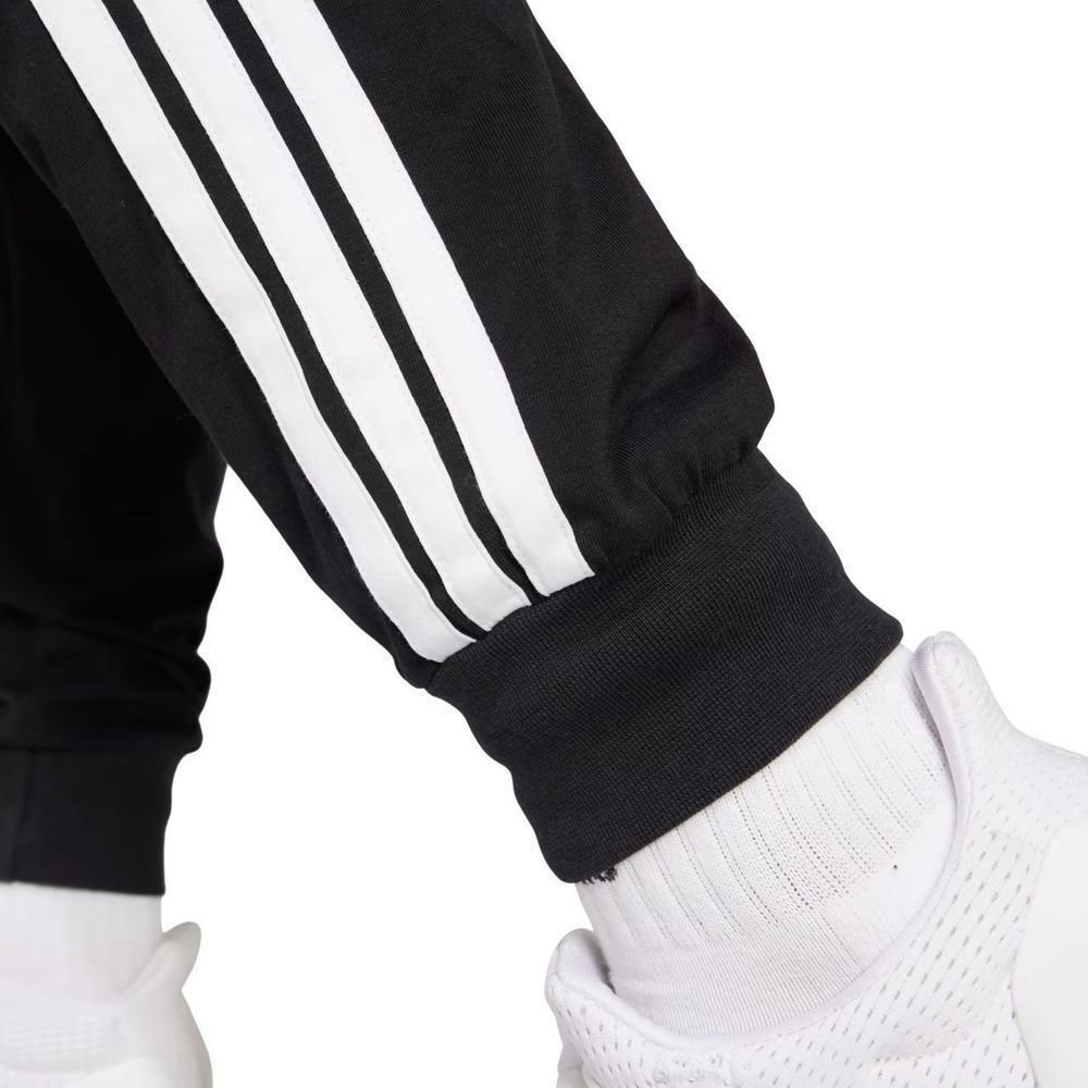 Calça Adidas Single Jersey 3 Stripes Feminina JD0896 Preto 6