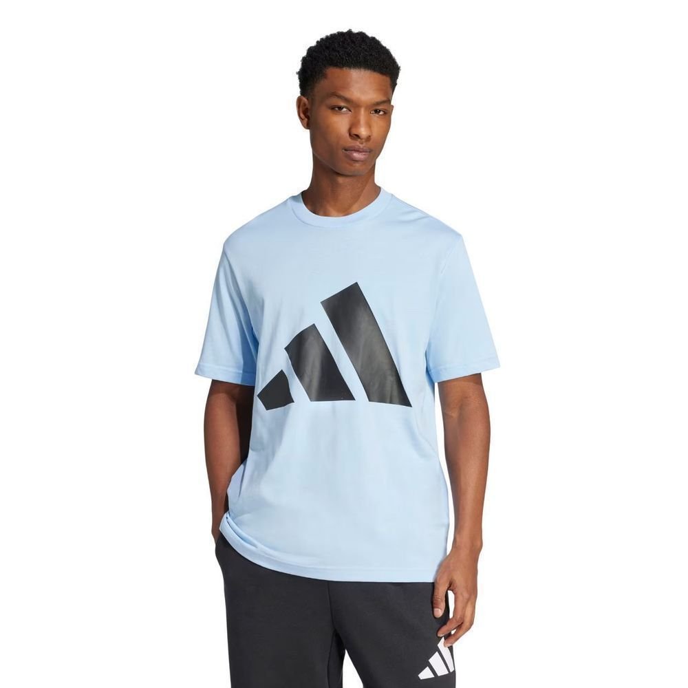 Camiseta Adidas M/C Big Logo Masculina JE8940 Azul/Branco