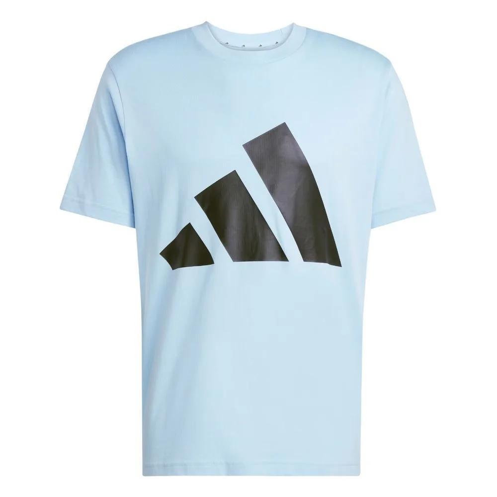 Camiseta Adidas M/C Big Logo Masculina JE8937 Azul Claro/Preto 3