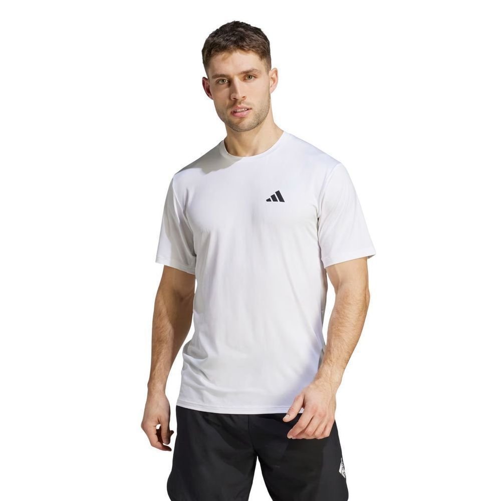 Camiseta Adidas M/C Essentials Stretch Masculina IJ7020 Branco 2