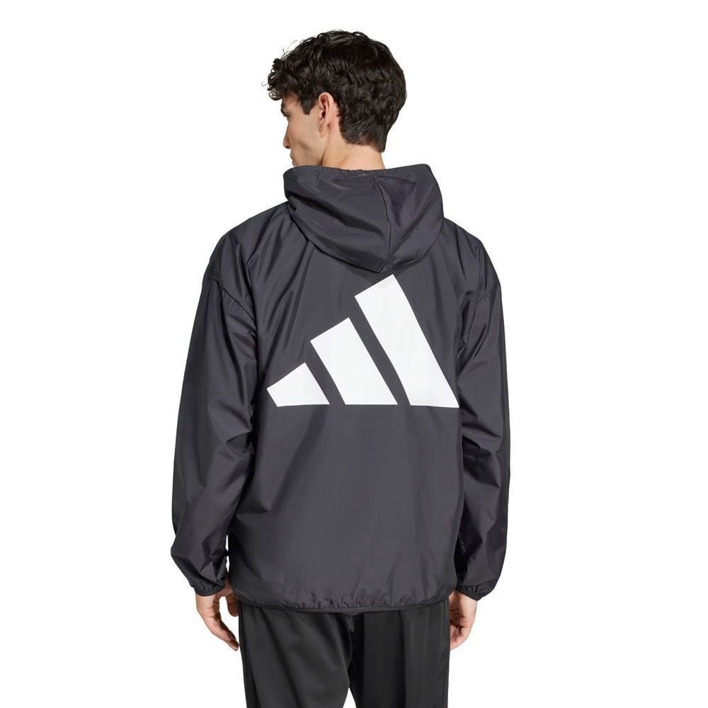 Jaqueta Adidas Corta Vento Essentials Big Logo Masc JF3687 Cinza 3