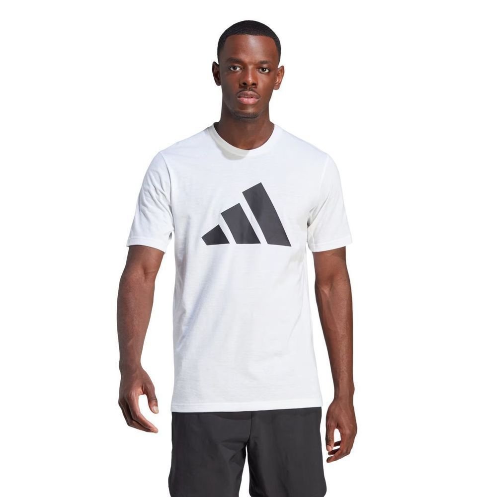 Camiseta Adidas M/C Training Essentials Masculina IM4373 Branco/Preto