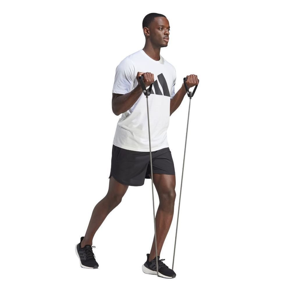 Camiseta Adidas M/C Training Essentials Masculina IM4373 Branco/Preto 4