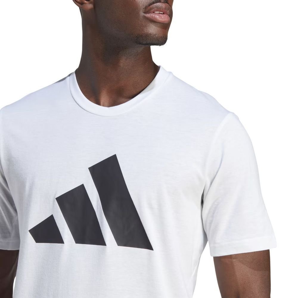 Camiseta Adidas M/C Training Essentials Masculina IM4373 Branco/Preto 6