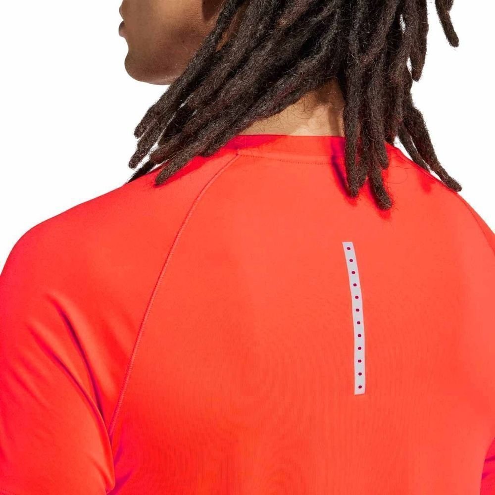 Camiseta Adidas M/C Treino Gym Masculina IW8373 Vermelho/Cinza 5