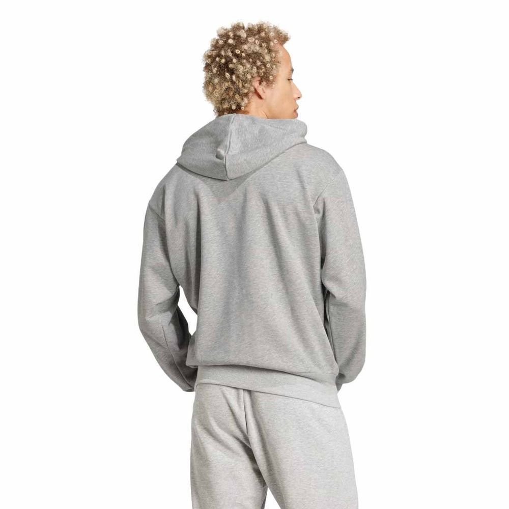 Moletom Adidas Big Logo com Capuz Masculino JE8889 Cinza/Preto 4