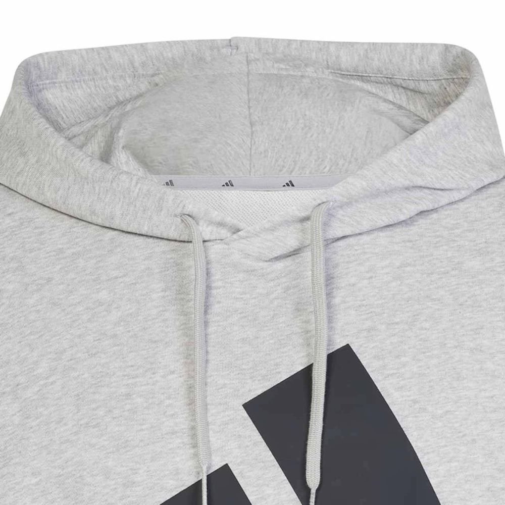 Moletom Adidas Big Logo com Capuz Masculino JE8889 Cinza/Preto 5