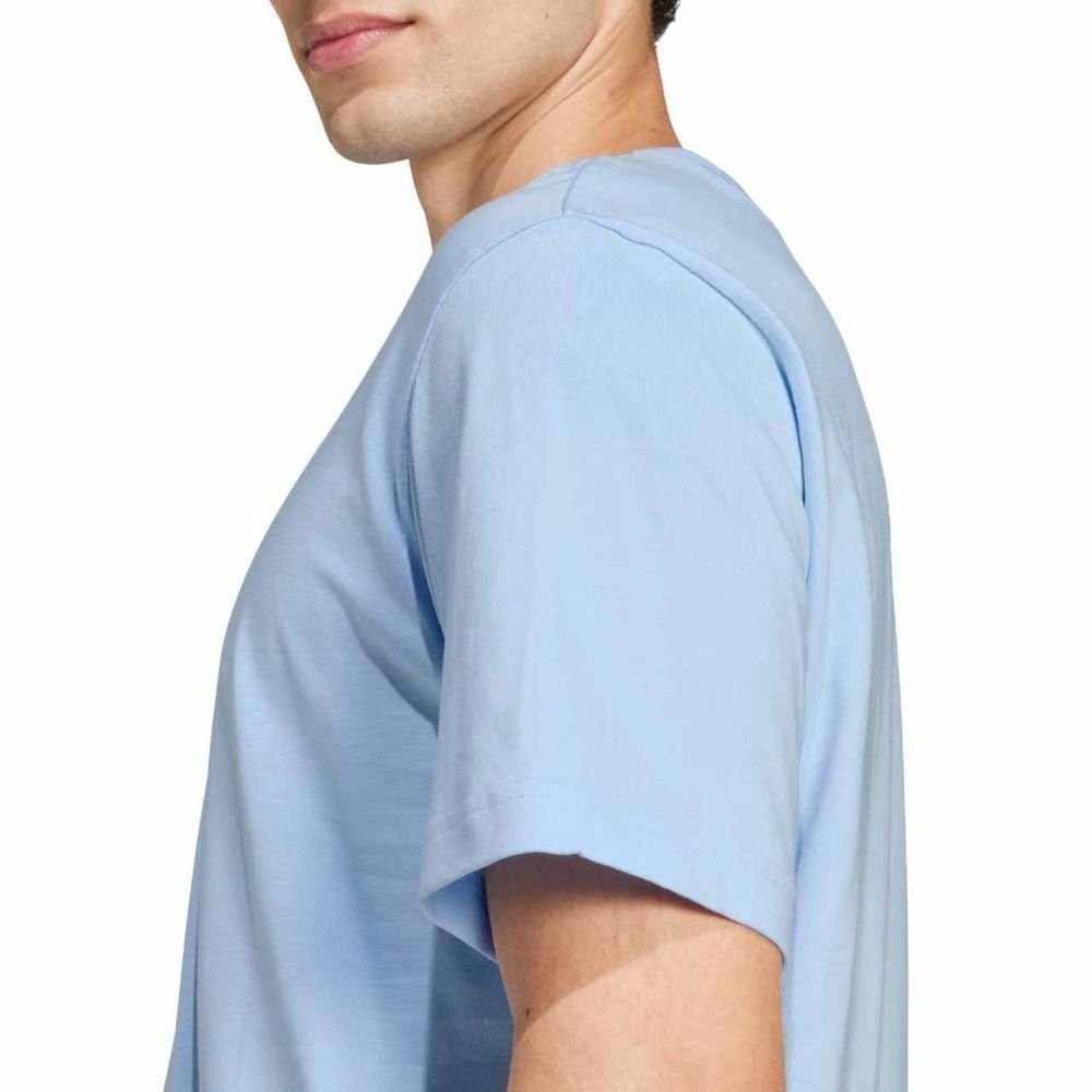 Camiseta Adidas M/C Small Logo Masculina JF1101 Azul 5