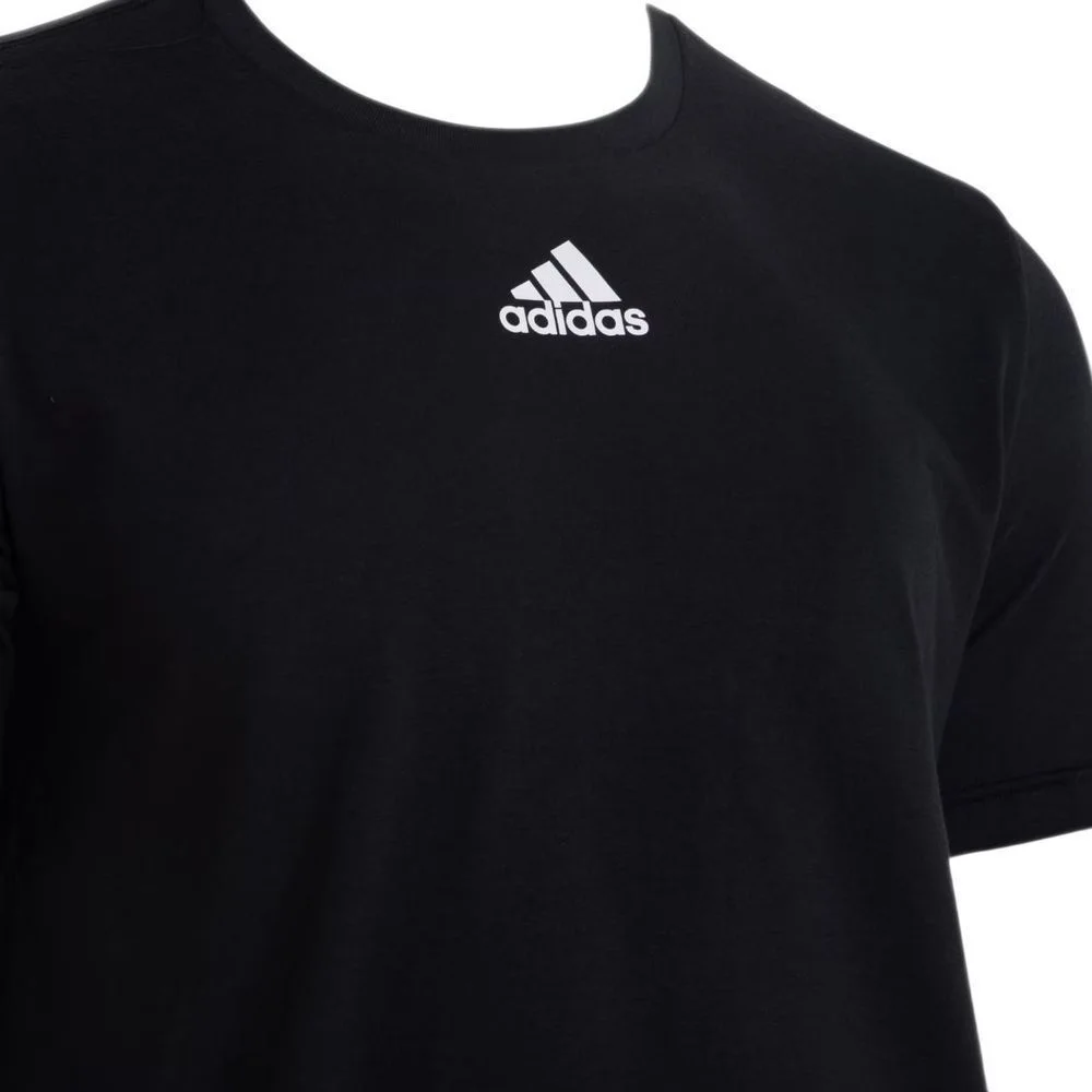 Camiseta Adidas M/C Small Logo Masculina JJ6355 Preto 3