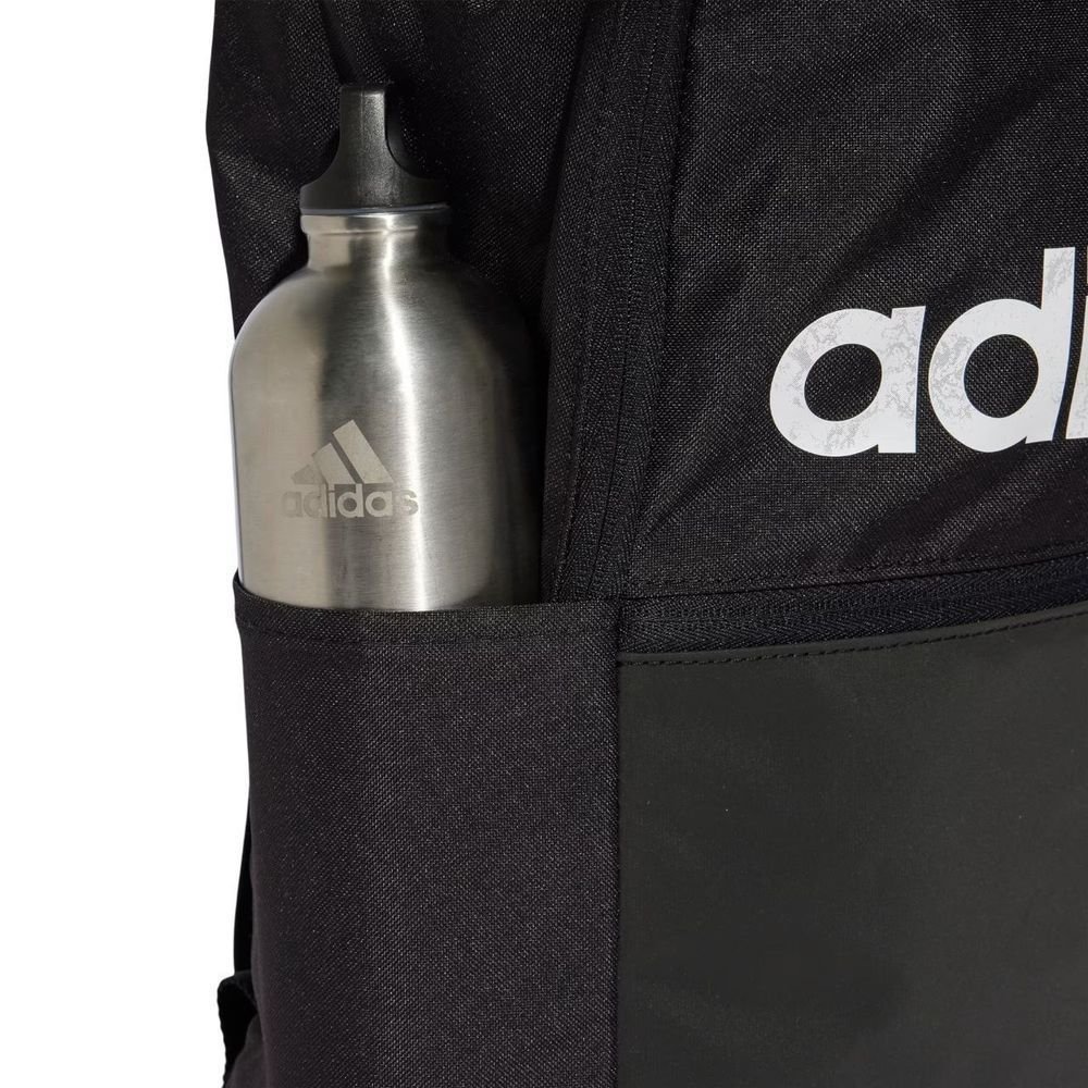 Mochila Adidas Clássica Logo Linear Unissex JD9567 Preto 4
