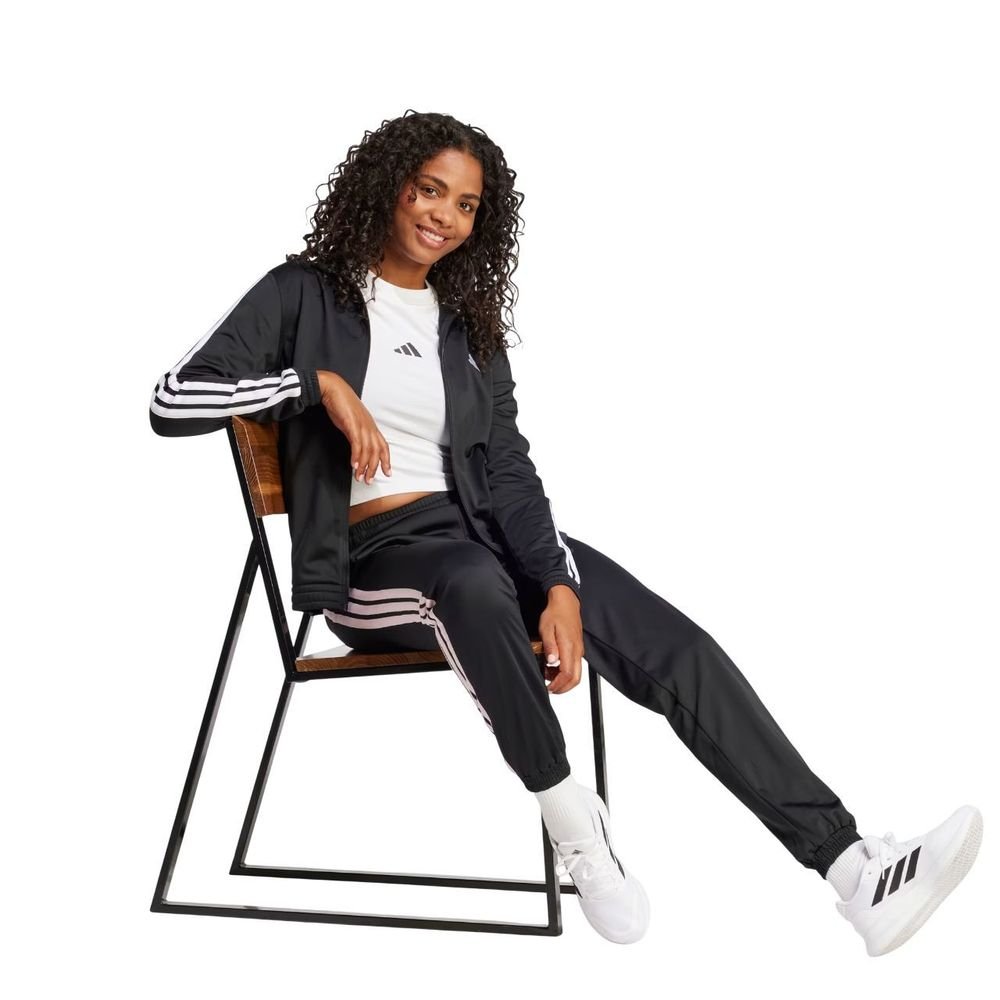 Jaqueta Adidas 3 Stripes Feminina JC8889 Preto 4