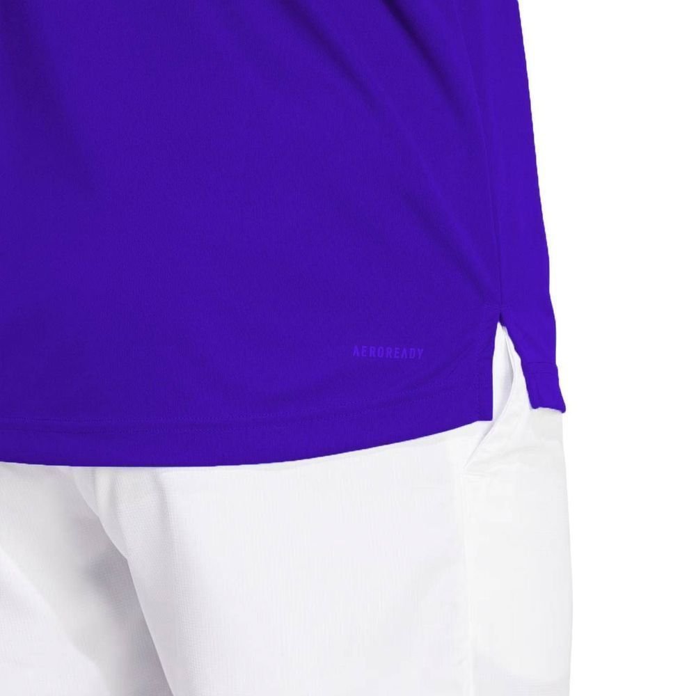 Camisa Polo Adidas Club 3 Stripes Masculina IZ3220 Azul 4