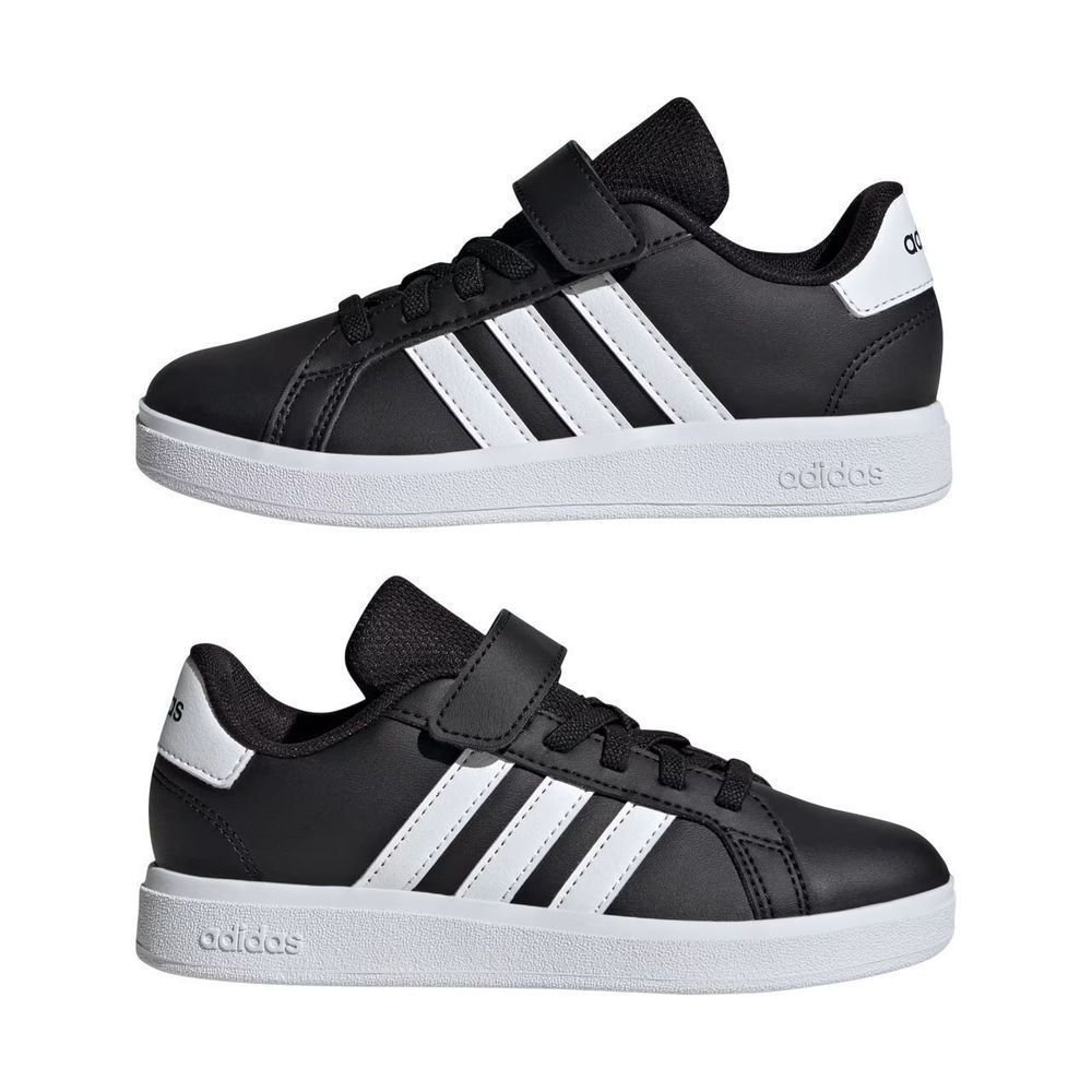 Tênis Juvenil Adidas Grand Court 2.0 IE5995 Preto/Branco 7