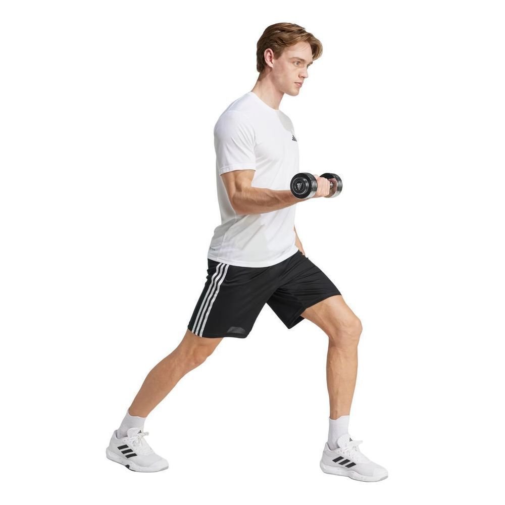 Shorts Adidas Essentials 3 Listras Masculino IB8243 Preto 4
