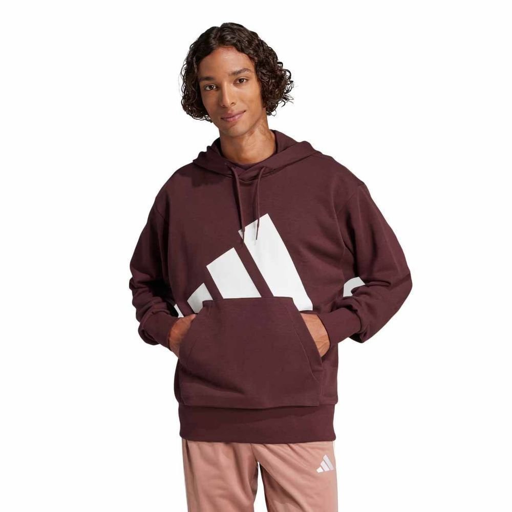 Moletom Adidas Big Logo Com Capuz Masculino JE8897 Bordo/Branco 1