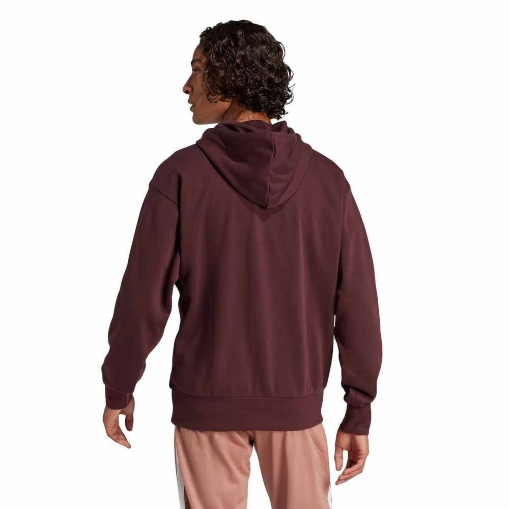 Moletom Adidas Big Logo Com Capuz Masculino JE8897 Bordo/Branco 2