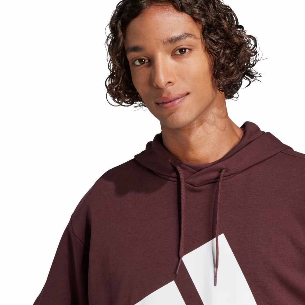 Moletom Adidas Big Logo Com Capuz Masculino JE8897 Bordo/Branco 5