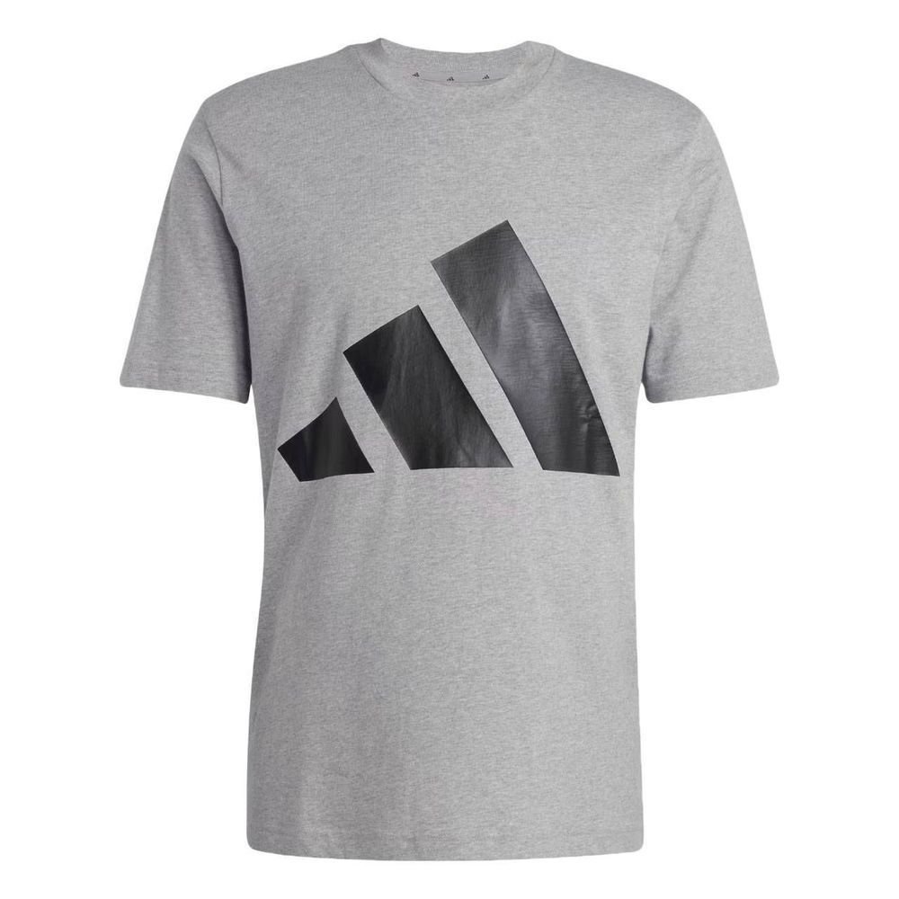 Camiseta Adidas M/C Big Logo Masculina JE8948 Cinza Claro/Preto 1